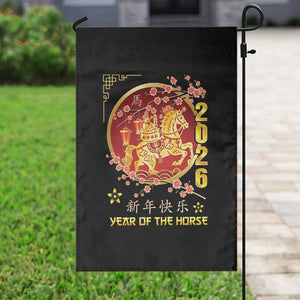 2026 Year of the Horse Lunar New Year Garden Flag TS10 Print Your Wear