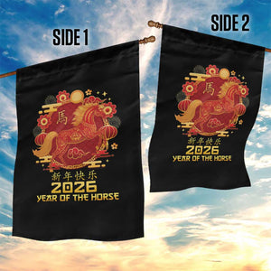 Chinese New Year 2026 Garden Flag Year of The Horse TS10 Print Your Wear