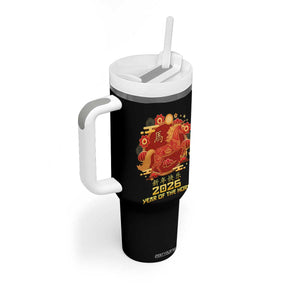 Chinese New Year 2026 Tumbler With Handle Year of The Horse TS10 Print Your Wear