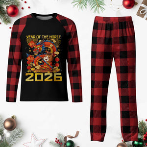 Chinese New Year 2026 Plaid Pajama Set LYE Year of The Horse TS10 Buffalo Plaid Print Your Wear