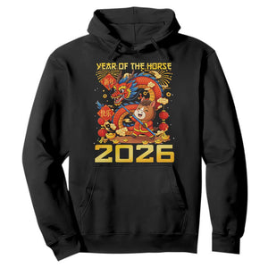 Chinese New Year 2026 Hoodie LYE Year of The Horse TS10 Black Print Your Wear