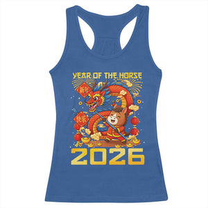 Chinese New Year 2026 Racerback Tank Top LYE Year of The Horse TS10 Royal Blue Print Your Wear