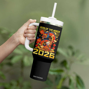 Chinese New Year 2026 Tumbler With Handle LYE Year of The Horse TS10 Print Your Wear
