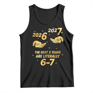 Funny 67 New Years Eve Tank Top Six Seven Boys Kids NYE Party 6 7 Meme TS10 Black Print Your Wear