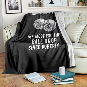 Funny New Years Eve Throw Blanket Ball Drop Rude Adult Humor TS10 Print Your Wear