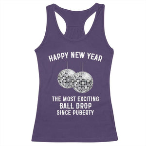 Funny New Years Eve Racerback Tank Top Ball Drop Rude Adult Humor TS10 Purple Print Your Wear