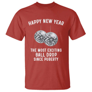 Funny New Years Eve T Shirt Ball Drop Rude Adult Humor TS10 Red Print Your Wear