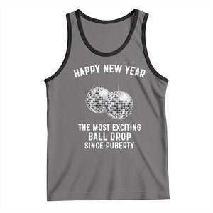Funny New Years Eve Tank Top Ball Drop Rude Adult Humor TS10 Deep Heather Black Print Your Wear