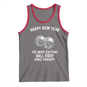 Funny New Years Eve Tank Top Ball Drop Rude Adult Humor TS10 Deep Heather Red Print Your Wear
