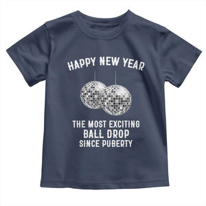 Funny New Years Eve Toddler T Shirt Ball Drop Rude Adult Humor TS10 Navy Print Your Wear