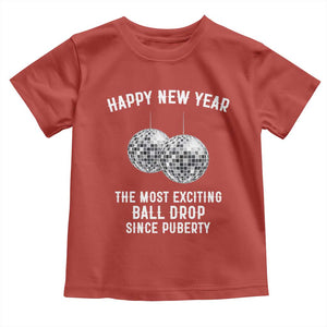 Funny New Years Eve Toddler T Shirt Ball Drop Rude Adult Humor TS10 Red Print Your Wear