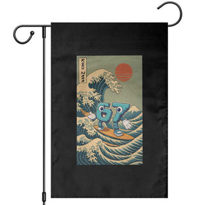 67 Surfing Japanese Garden Flag Funny Great Wave Off Kanagawa Six Seven Brainrot Meme TS10 Black Print Your Wear