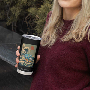 67 Surfing Japanese Tumbler Cup Funny Great Wave Off Kanagawa Six Seven Brainrot Meme TS10 Print Your Wear