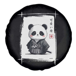 Kawaii Anime Samurai Panda Spare Tire Cover Vintage Sumi-e Japanese Art Funny Panda Lovers TS10 Print Your Wear