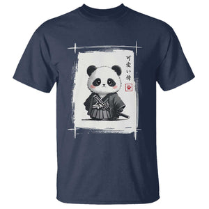 Kawaii Anime Samurai Panda T Shirt Vintage Sumi-e Japanese Art Funny Panda Lovers TS10 Navy Print Your Wear