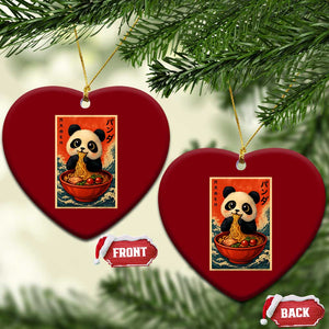 Kawaii Anime Panda Ramen Ceramic Ornament Funny Japanese Noodles Anime Lovers TS10 Print Your Wear