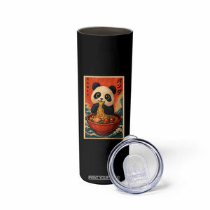 Kawaii Anime Panda Ramen Skinny Tumbler Funny Japanese Noodles Anime Lovers TS10 Print Your Wear