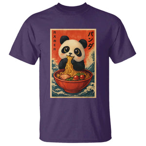 Kawaii Anime Panda Ramen T Shirt Funny Japanese Noodles Anime Lovers TS10 Purple Print Your Wear