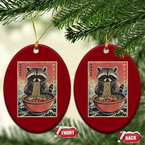 Kawaii Anime Raccoon Ramen Ceramic Ornament Funny Japanese Noodles Anime Lovers TS10 Print Your Wear