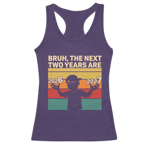 Bruh 67 New Years Eve Party Racerback Tank Top Six Seven Boys 67 Meme 6 7 Numbers TS10 Purple Print Your Wear
