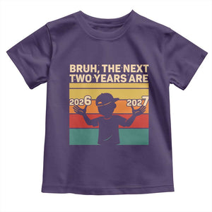 Bruh 67 New Years Eve Party Toddler T Shirt Six Seven Boys 67 Meme 6 7 Numbers TS10 Purple Print Your Wear