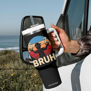 Bruh 67 Meme Tumbler With Handle Funny Six Seven Meme 6 7 Numbers Kid Gen Alpha TS10 Print Your Wear