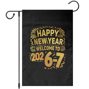 67 New Years Eve Garden Flag Funny Six Seven 2026 Meme 6 7 Numbers Kid Gen Alpha TS10 Black Print Your Wear