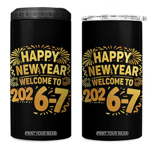 67 New Years Eve 4 in 1 Can Cooler Tumbler Funny Six Seven 2026 Meme 6 7 Numbers Kid Gen Alpha TS10 One Size: 16 oz Black Print Your Wear