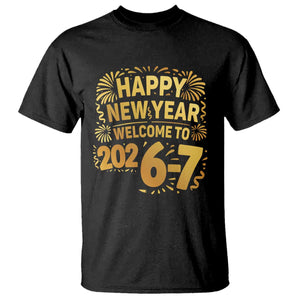 67 New Years Eve T Shirt Funny Six Seven 2026 Meme 6 7 Numbers Kid Gen Alpha TS10 Black Print Your Wear