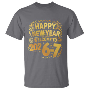 67 New Years Eve T Shirt Funny Six Seven 2026 Meme 6 7 Numbers Kid Gen Alpha TS10 Charcoal Print Your Wear