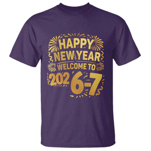 67 New Years Eve T Shirt Funny Six Seven 2026 Meme 6 7 Numbers Kid Gen Alpha TS10 Purple Print Your Wear