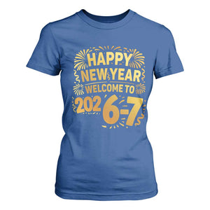 67 New Years Eve T Shirt For Women Funny Six Seven 2026 Meme 6 7 Numbers Kid Gen Alpha TS10 Royal Blue Print Your Wear