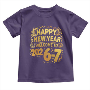 67 New Years Eve Toddler T Shirt Funny Six Seven 2026 Meme 6 7 Numbers Kid Gen Alpha TS10 Purple Print Your Wear