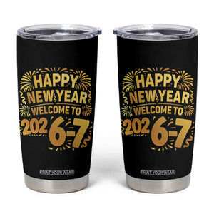 67 New Years Eve Tumbler Cup Funny Six Seven 2026 Meme 6 7 Numbers Kid Gen Alpha TS10 Black Print Your Wear