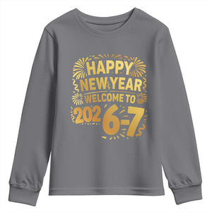 67 New Years Eve Youth Sweatshirt Funny Six Seven 2026 Meme 6 7 Numbers Kid Gen Alpha TS10 Charcoal Print Your Wear