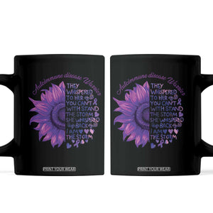 Autoimmune Disease Awereness Coffee Mug I Am The Storm Purple Ribbon TS10 Black Print Your Wear