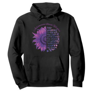 Autoimmune Disease Awereness Hoodie I Am The Storm Purple Ribbon TS10 Black Print Your Wear