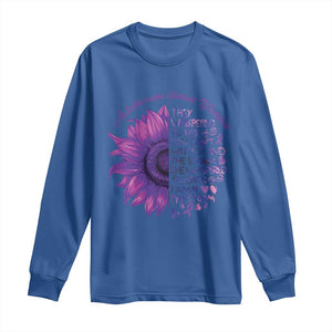 Autoimmune Disease Awereness Long Sleeve Shirt I Am The Storm Purple Ribbon TS10 Royal Blue Print Your Wear