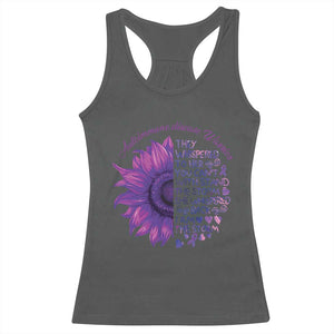 Autoimmune Disease Awereness Racerback Tank Top I Am The Storm Purple Ribbon TS10 Dark Heather Print Your Wear