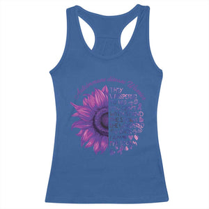 Autoimmune Disease Awereness Racerback Tank Top I Am The Storm Purple Ribbon TS10 Royal Blue Print Your Wear