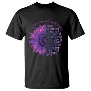 Autoimmune Disease Awereness T Shirt I Am The Storm Purple Ribbon TS10 Black Print Your Wear