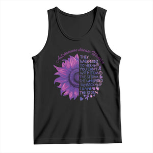 Autoimmune Disease Awereness Tank Top I Am The Storm Purple Ribbon TS10 Black Print Your Wear