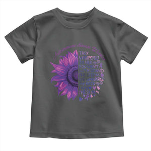Autoimmune Disease Awereness Toddler T Shirt I Am The Storm Purple Ribbon TS10 Dark Heather Print Your Wear