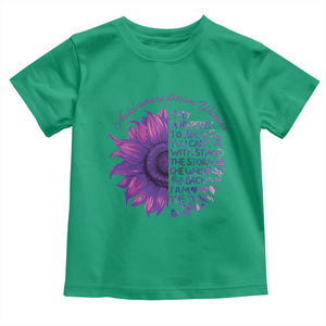 Autoimmune Disease Awereness Toddler T Shirt I Am The Storm Purple Ribbon TS10 Irish Green Print Your Wear
