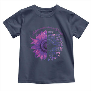 Autoimmune Disease Awereness Toddler T Shirt I Am The Storm Purple Ribbon TS10 Navy Print Your Wear