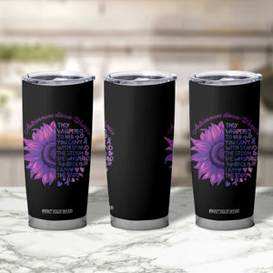Autoimmune Disease Awereness Tumbler Cup I Am The Storm Purple Ribbon TS10 Print Your Wear