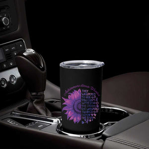 Autoimmune Disease Awereness Tumbler Cup I Am The Storm Purple Ribbon TS10 Print Your Wear