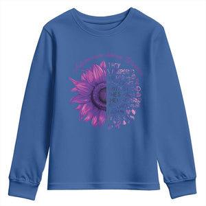 Autoimmune Disease Awereness Youth Sweatshirt I Am The Storm Purple Ribbon TS10 Royal Blue Print Your Wear