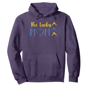 Down Syndrome Mom Hoodie Three Arrows The Lucky Mama T21 321 TS10 Purple Print Your Wear