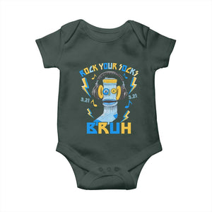 World Down Syndrome Day Baby Onesie Rock Your Sock Bruh Support 321 TS10 Print Your Wear